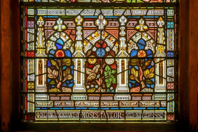 A memorial window given in memory of Moses Taylor