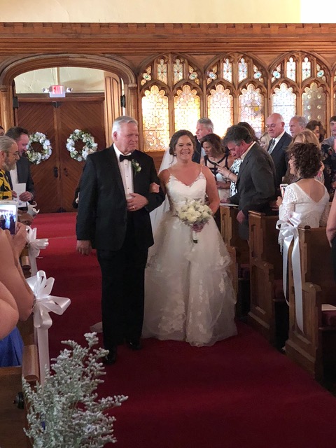 Nick and Laura at Elberon Memorial Church